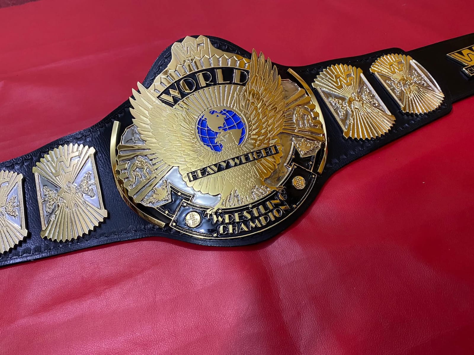 WWF WINGED EAGLE DUAL PLATED 4MM Znic Championship Title Belt