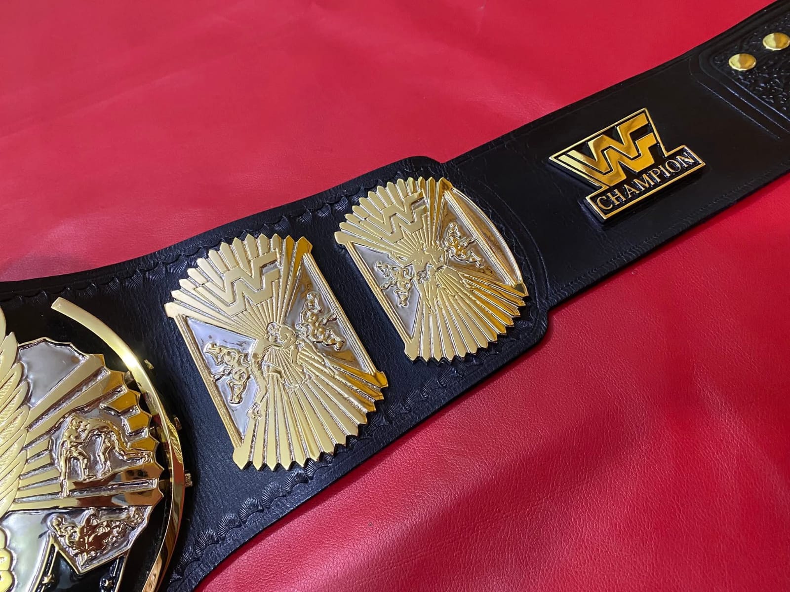WWF WINGED EAGLE DUAL PLATED 4MM Znic Championship Title Belt