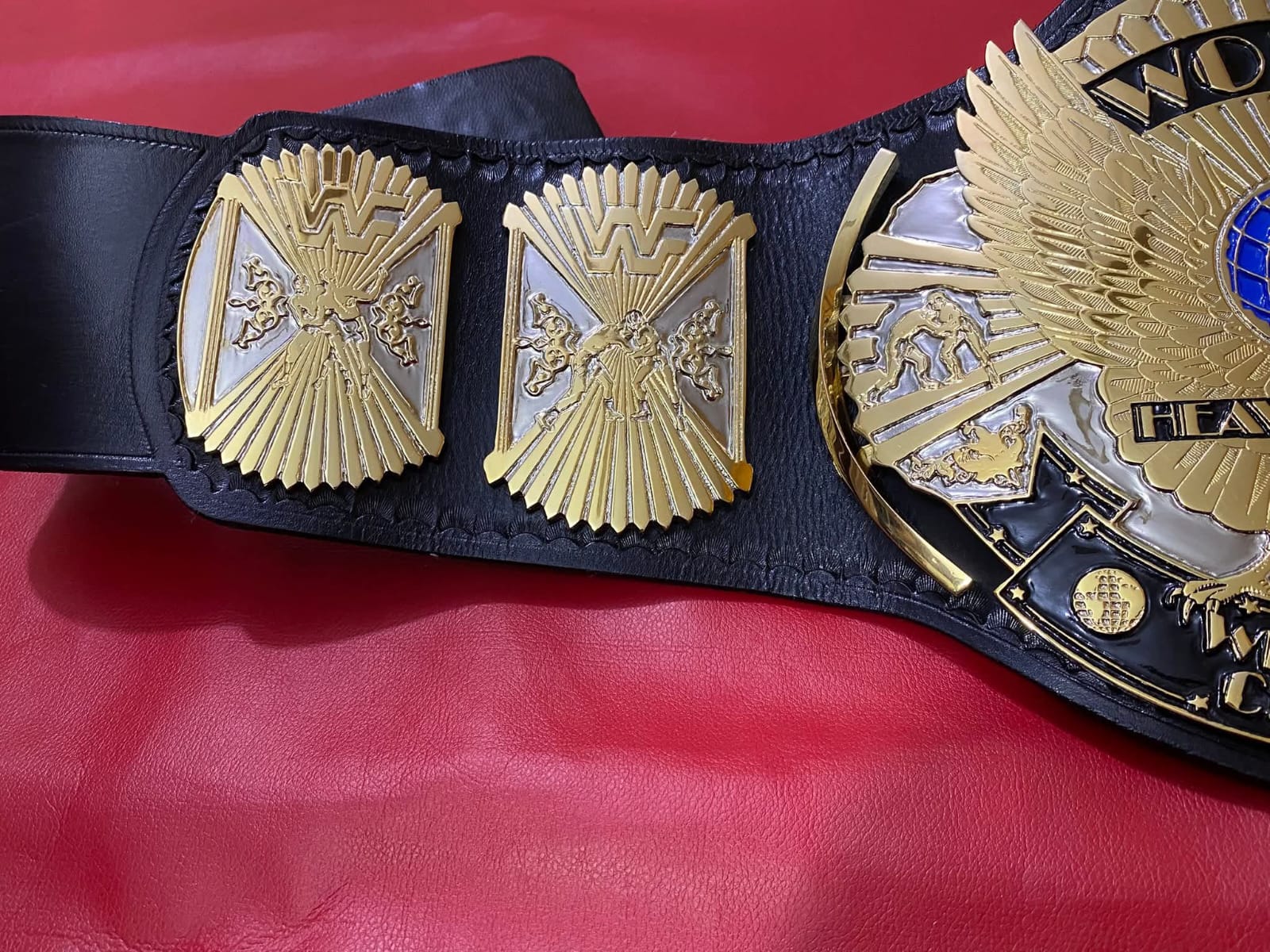 WWF WINGED EAGLE DUAL PLATED 4MM Znic Championship Title Belt