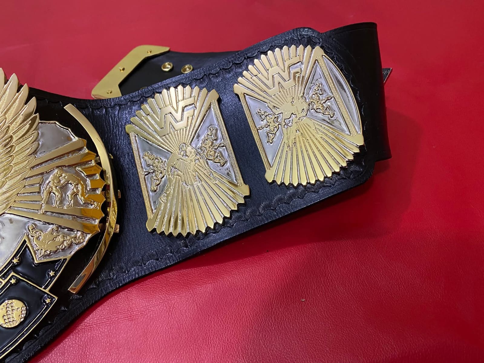WWF WINGED EAGLE DUAL PLATED 4MM Znic Championship Title Belt