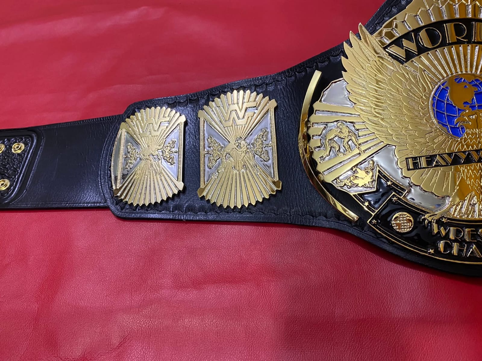 WWF WINGED EAGLE DUAL PLATED 4MM Znic Championship Title Belt