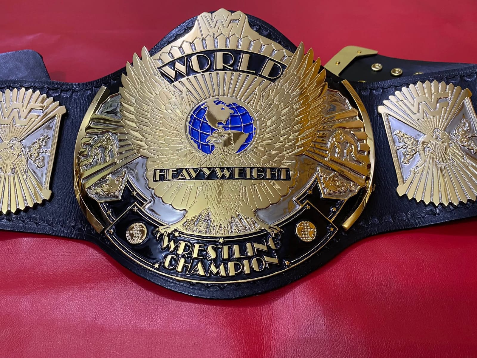 WWF WINGED EAGLE DUAL PLATED 4MM Znic Championship Title Belt