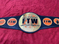 TAZ FTW World Heavyweight Wrestling Championship Title Belt 4mm Zinc