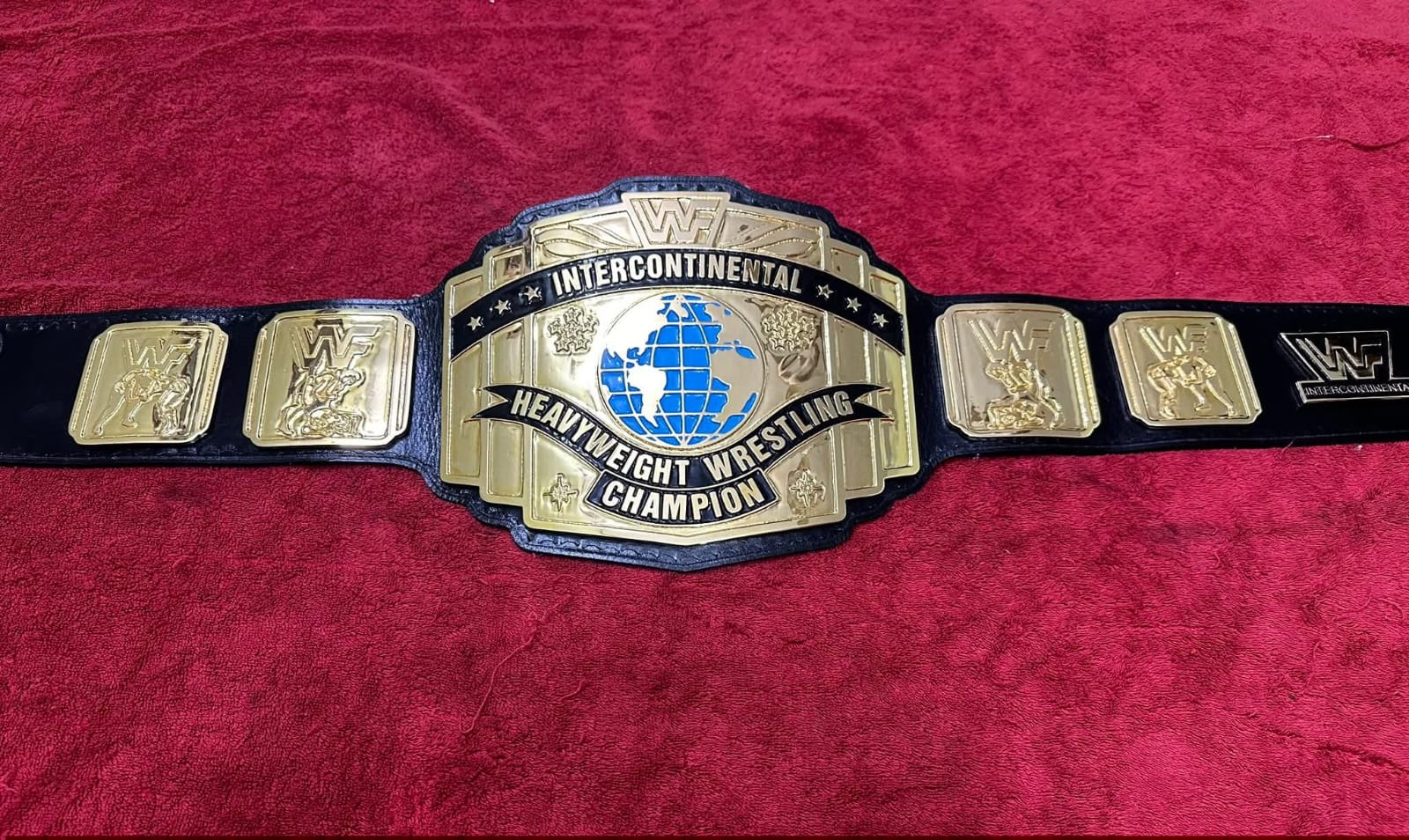 Wwf Intercontiental  Wrestling Championship Replica Title Belt 4MM Zinc Adult Size