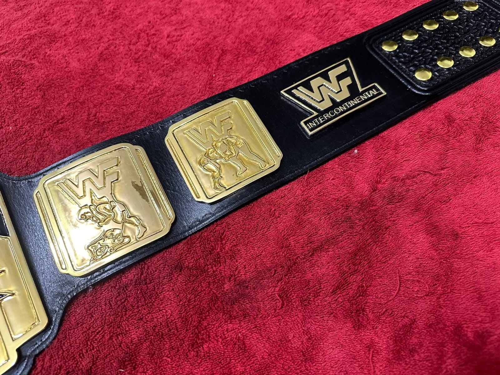 Wwf Intercontiental  Wrestling Championship Replica Title Belt 4MM Zinc Adult Size