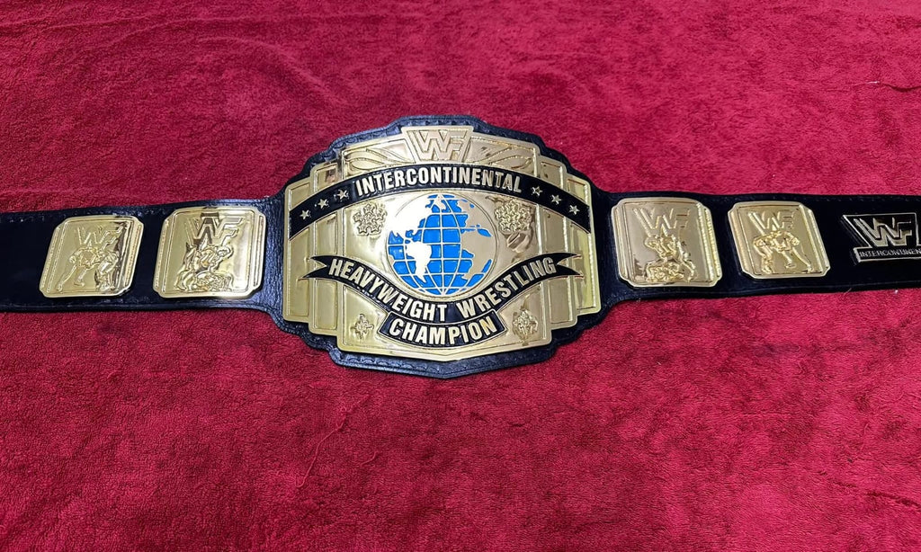 Wwf Intercontiental  Wrestling Championship Replica Title Belt 4MM Zinc Adult Size