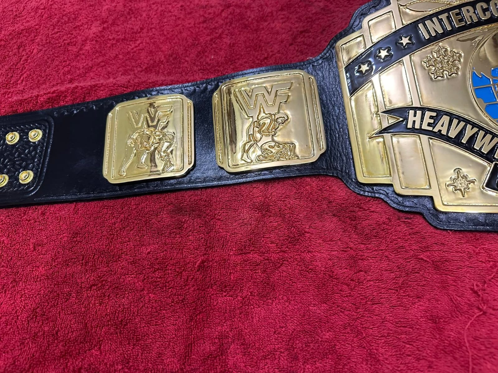 Wwf Intercontiental  Wrestling Championship Replica Title Belt 4MM Zinc Adult Size