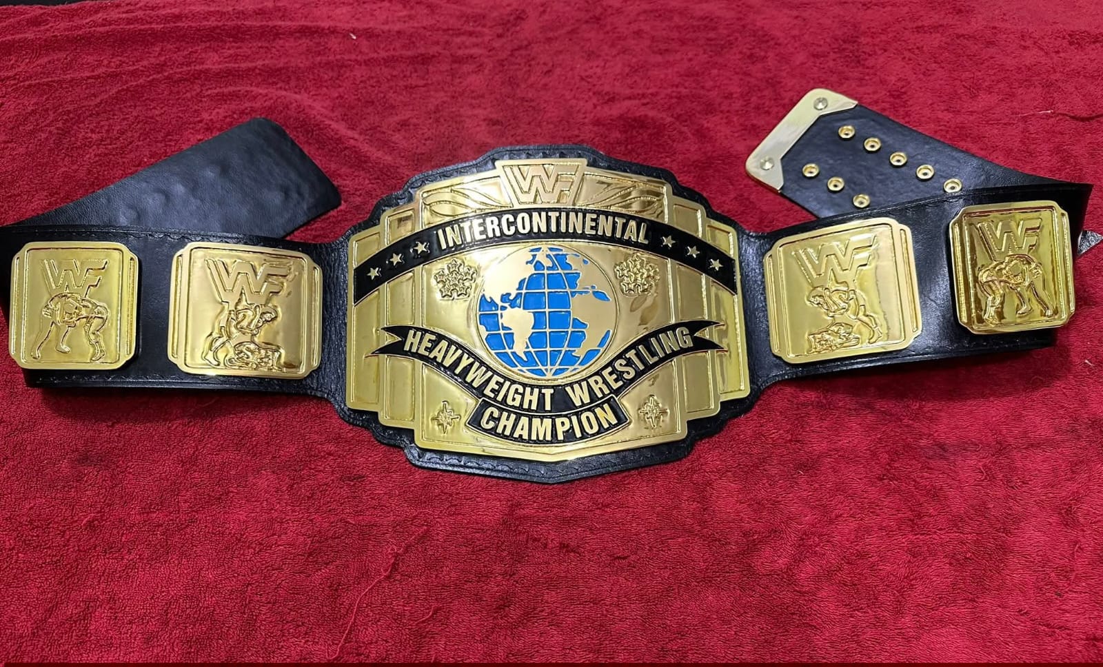 Wwf Intercontiental  Wrestling Championship Replica Title Belt 4MM Zinc Adult Size