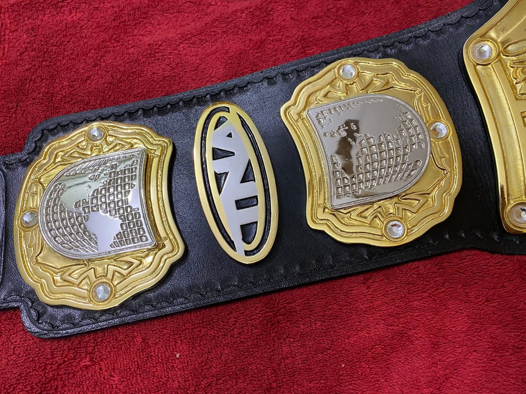 TNA Heavyweight Wrestling Champion Belt 4MM ZINC Plates Adult Size 2 Layers