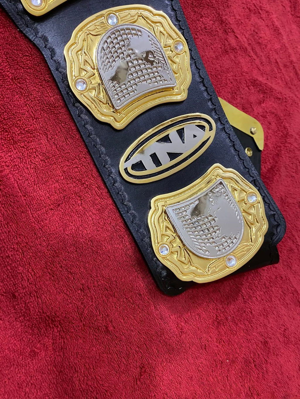 TNA Heavyweight Wrestling Champion Belt 4MM ZINC Plates Adult Size 2 Layers