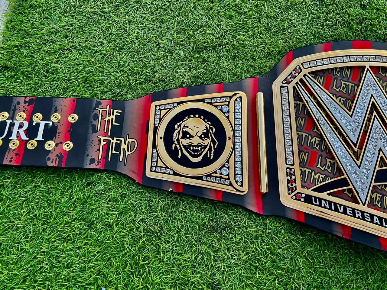 Premium CNC 3D The Fiend Belt – Custom Series Universal Wrestling Championship | 4MM Zinc