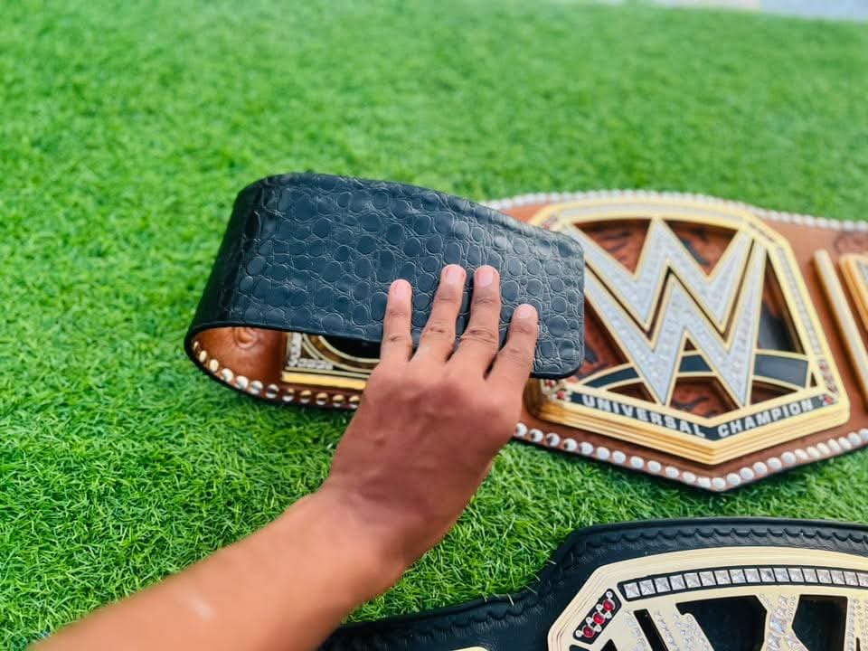 Premium CNC 3D Bray Waytt World Universal Premium CNC Championship Belt Replica 24K Gold 16MM
