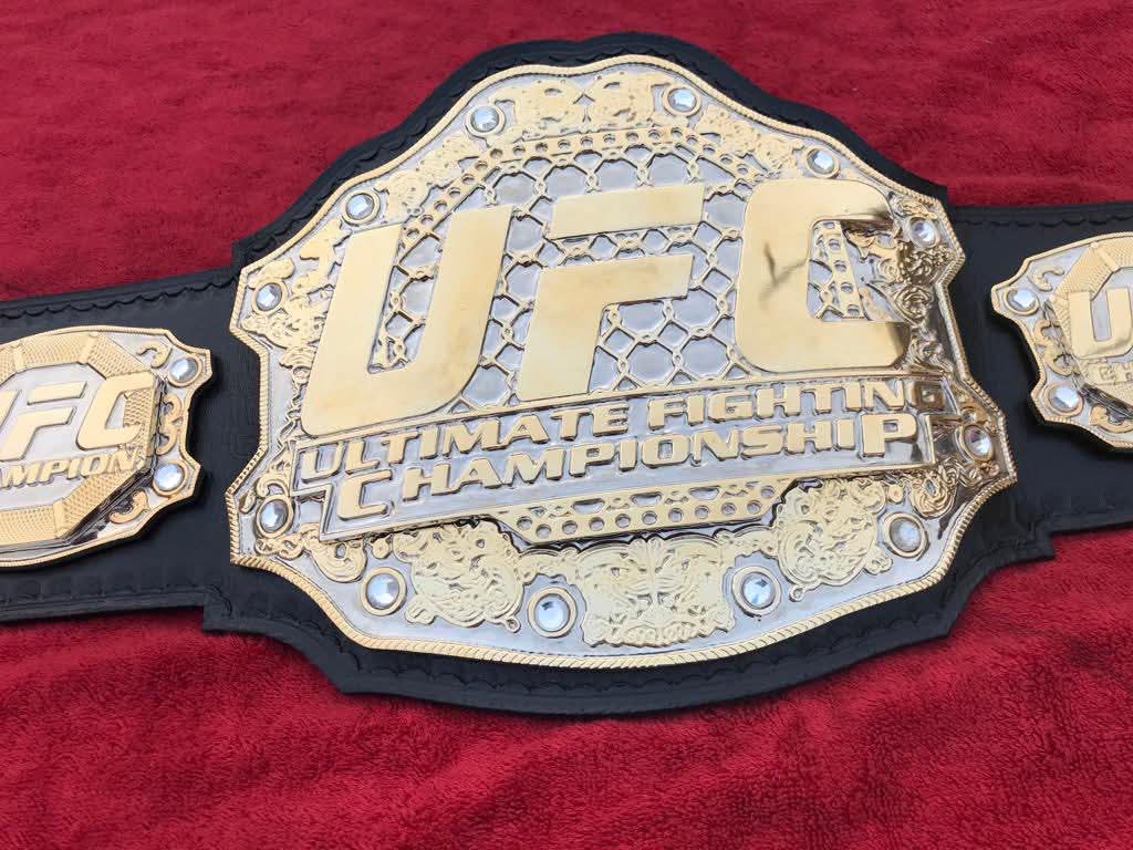 UFC ULTIMATE FIGHTING CHAMPIONSHIP TITLE BELT 4 MM Dual Plate Duble layer