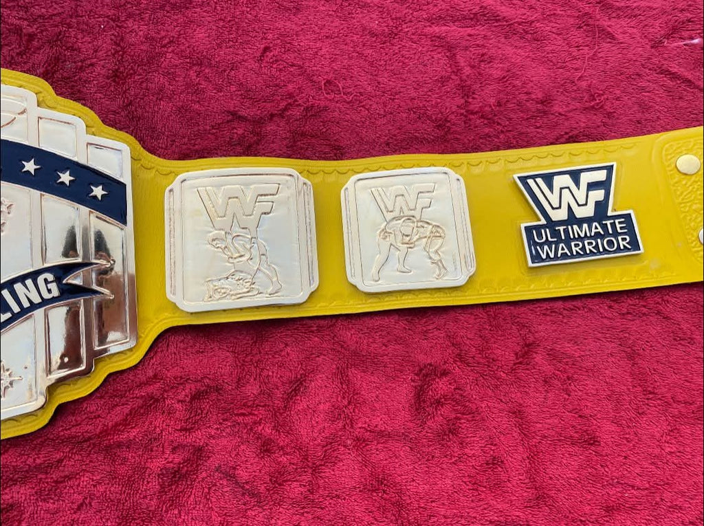 Wwf Classic Intercontinental Heavyweight Wrestling Championship Belt | 4mm Brass Golden Strap Edition