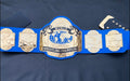 NWA World Tag Team wrestling Championship belt,4mm Zinc,Gold Plated.Real Leather