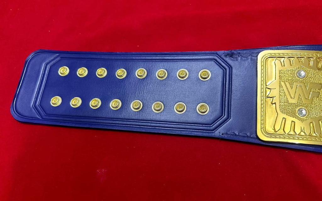 Wwf Block Logo Big Eagle Heavyweight Wrestling Championship belt 4mm Zinc Blue