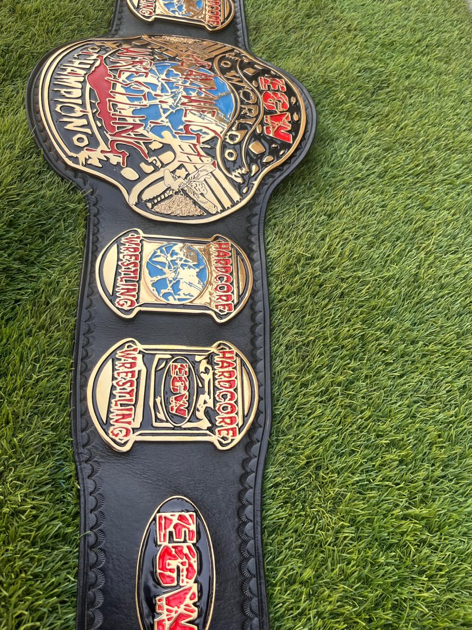 ECW World Heavyweight Wrestling Champion Championship Hardcore Title Belt
