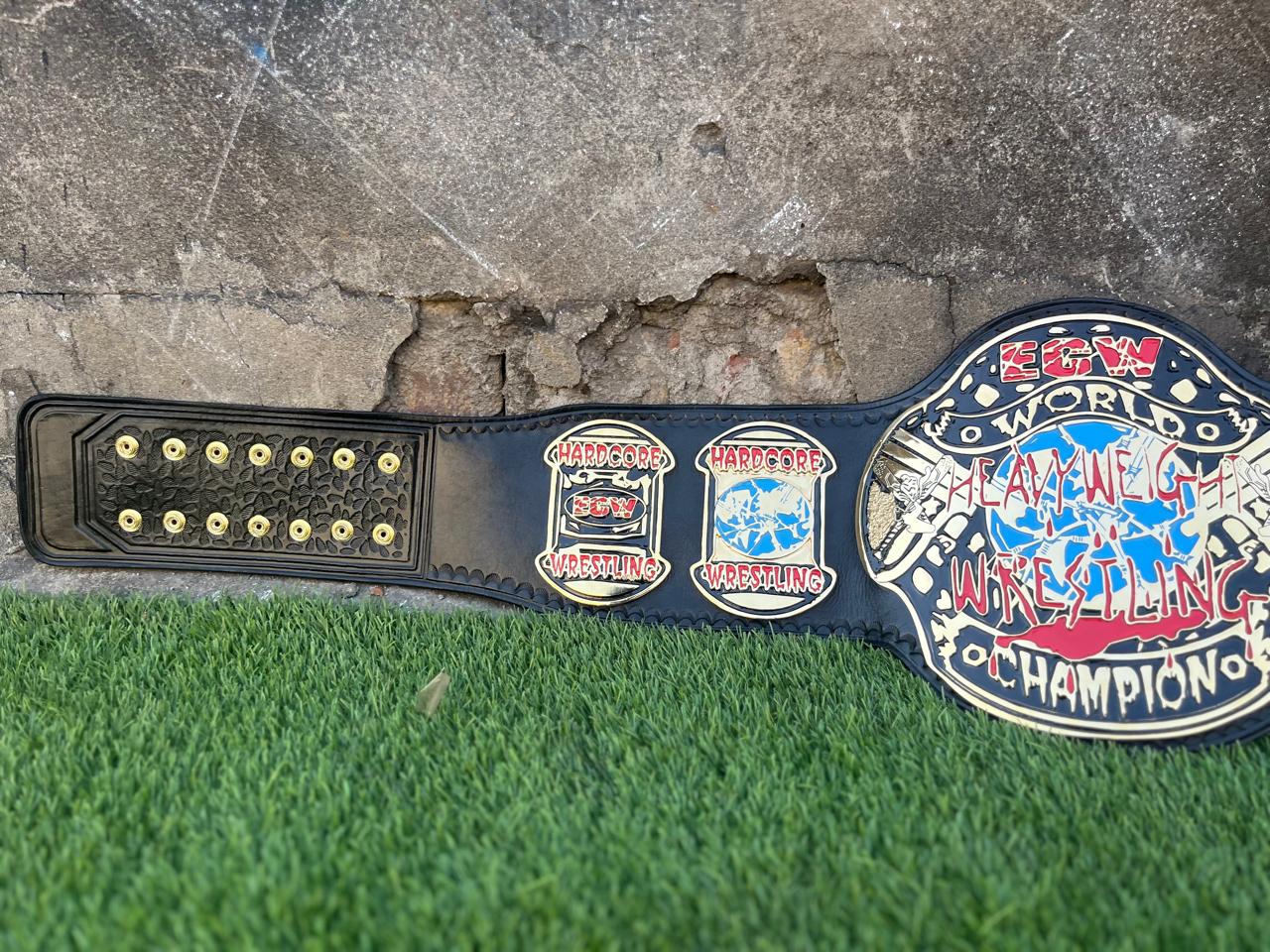 ECW World Heavyweight Wrestling Champion Championship Hardcore Title Belt