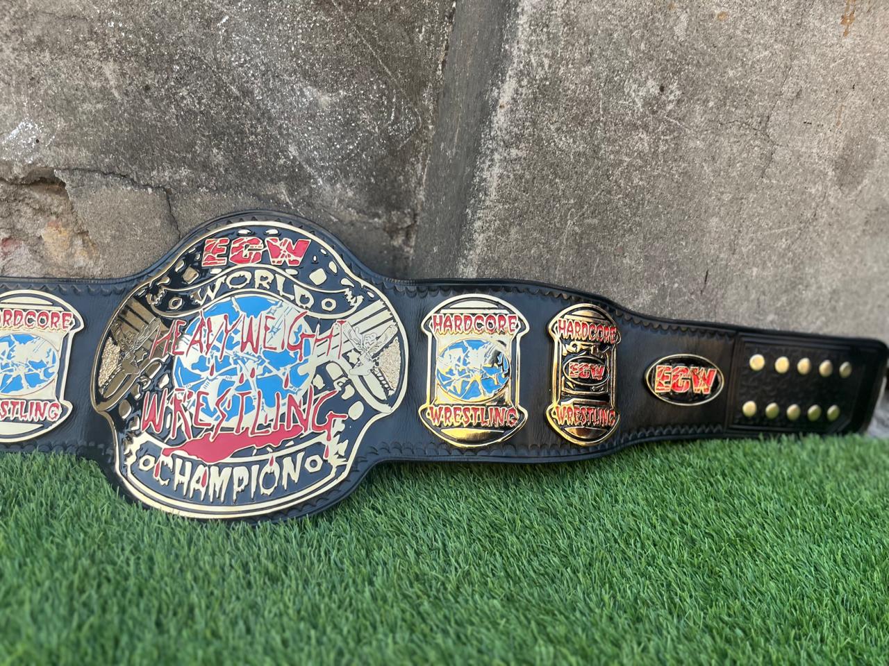ECW World Heavyweight Wrestling Champion Championship Hardcore Title Belt