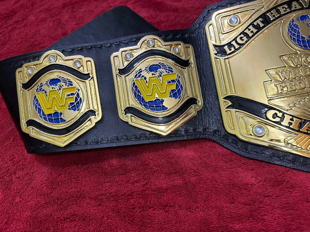Light Heavyweight world Championship Belt IN 4MM Zinc Gold Plated
