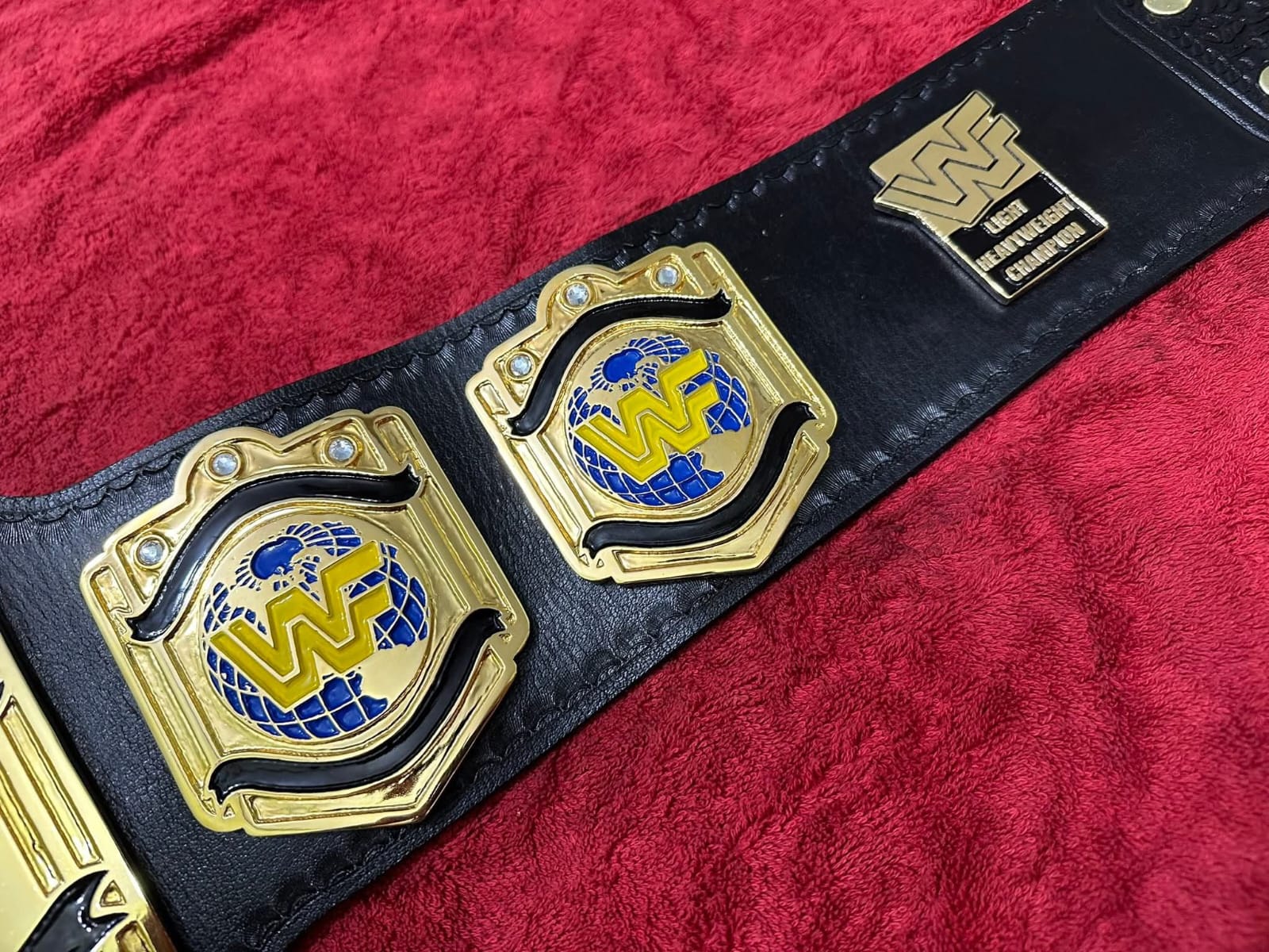 Light Heavyweight world Championship Belt IN 4MM Zinc Gold Plated