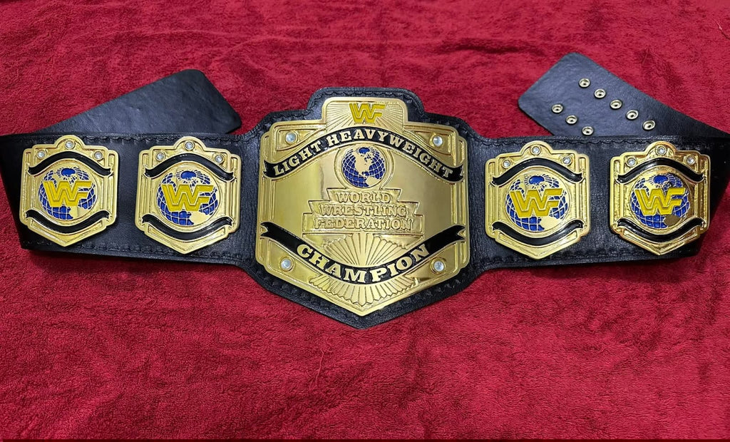 Light Heavyweight world Championship Belt IN 4MM Zinc Gold Plated