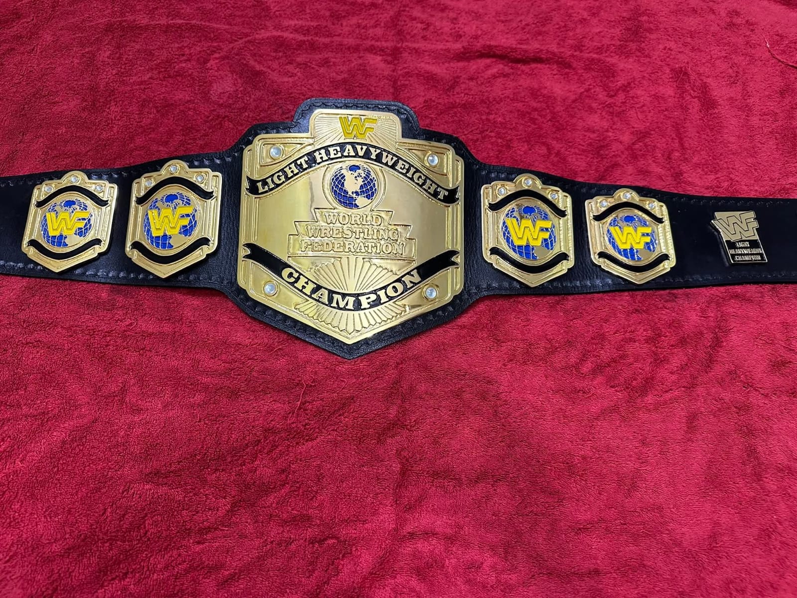 Light Heavyweight world Championship Belt IN 4MM Zinc Gold Plated