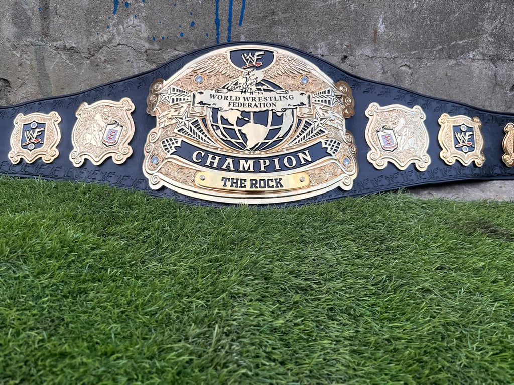 Premium CNC 3D Old Undisputed Championship Belt 24k Gold Hand Tooling Leather