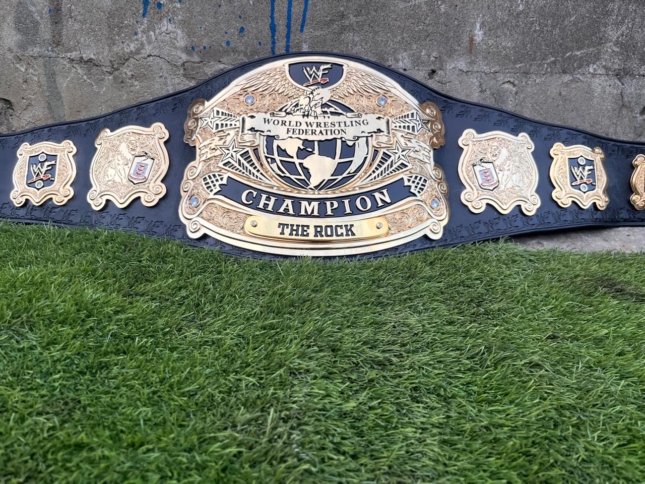 Premium CNC 3D Old Undisputed Championship Belt 24k Gold Hand Tooling Leather