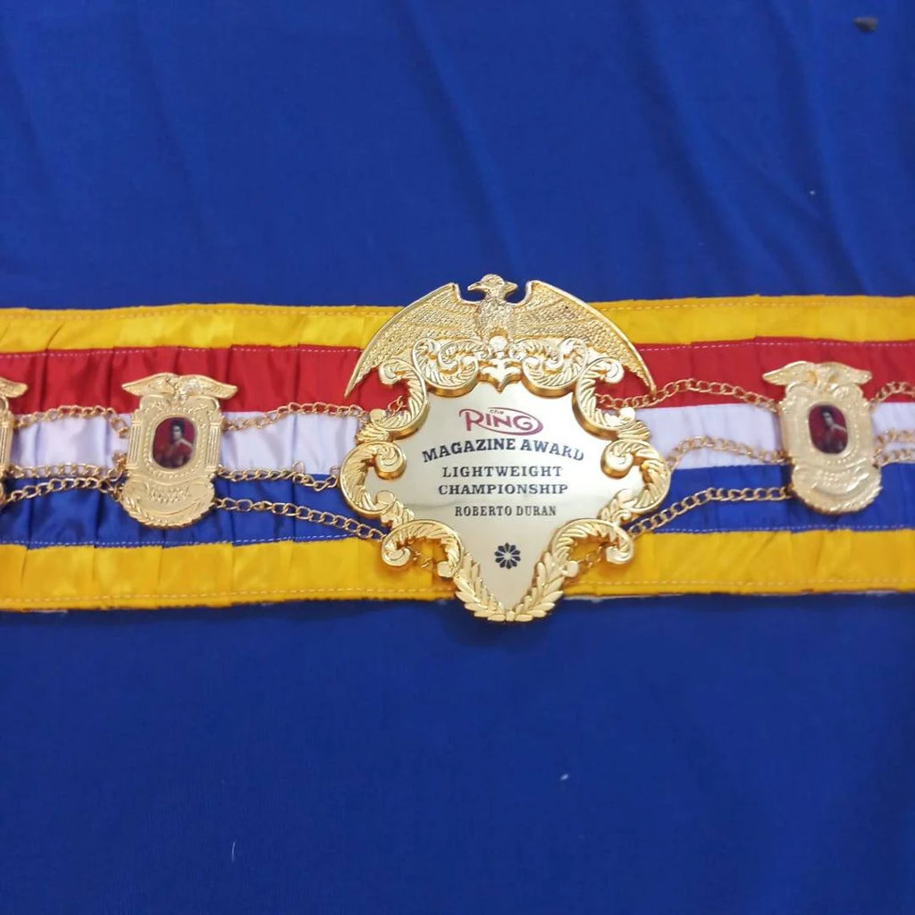 ROBERTO DURAN LIGHTWEIGHT ring magazine championship title Replica belt