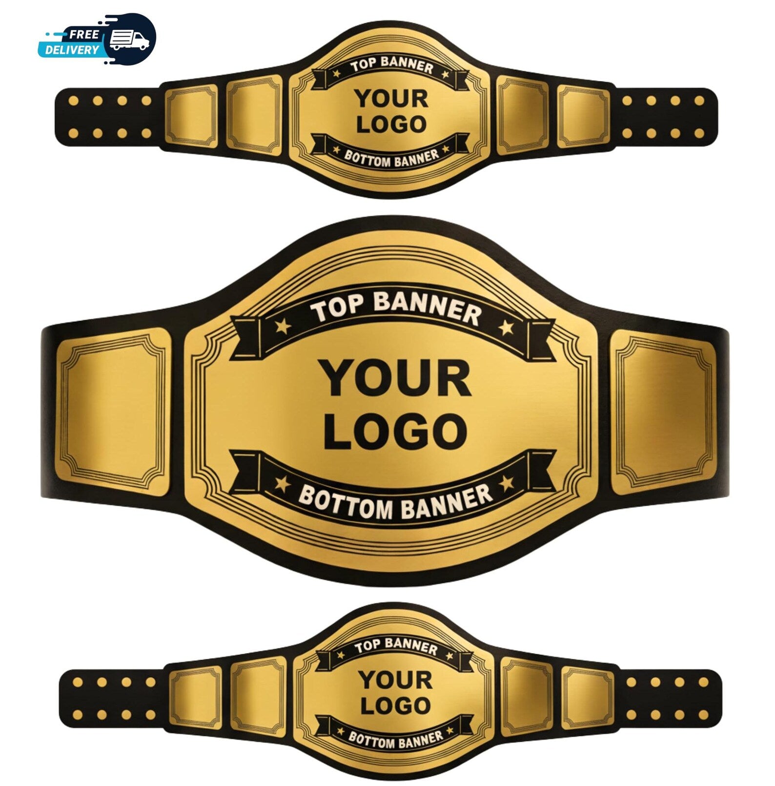Personalized 2mm brass metal Championship Belt | Custom Wrestling Belt For Awards, Sports Tournaments| Fantasy Trophy | Birthday Award
