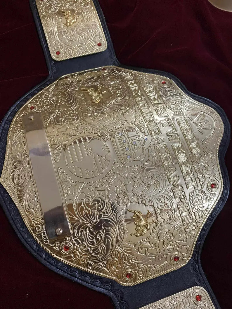 BIG GOLD World Heavyweight Championship Replica Belt Adult Size 2mm Adults Size