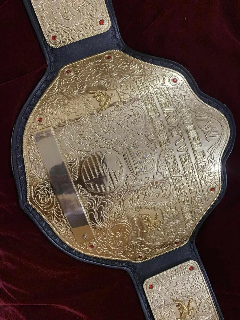 BIG GOLD World Heavyweight Championship Replica Belt Adult Size 2mm Adults Size