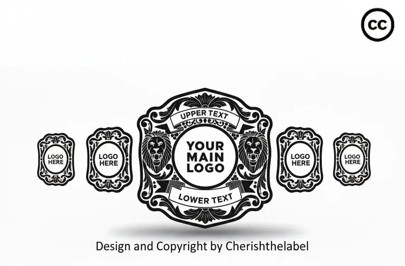 Custom Wrestling Heavyweight Championship Belt 2mm | Personalized Logo, Real Leather Strap