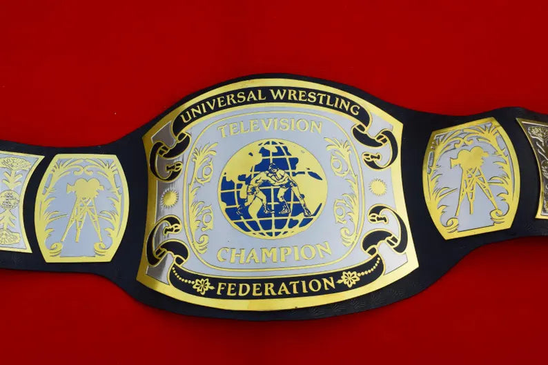 UWF Television Heavyweight Wrestling Championship Title Belt Engraved Wrestling, Boxing, MMA Trophy 2mm