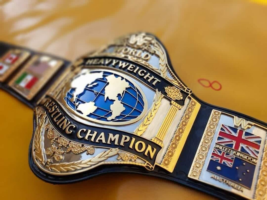 Hulk Hogan 86 World Heavyweight Wrestling Championship Belt | CNC Detailed 4mm Zinc Plates