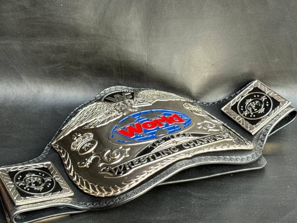 Premium CNC 3D British Bulldog Tag Team Championship Title Belt – 4MM Zinc Nickle Replica