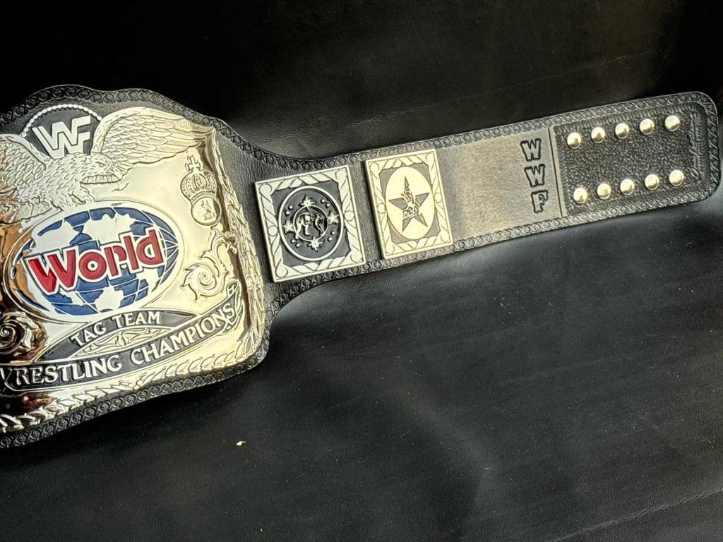 Premium CNC 3D British Bulldog Tag Team Championship Title Belt – 4MM Zinc Nickle Replica