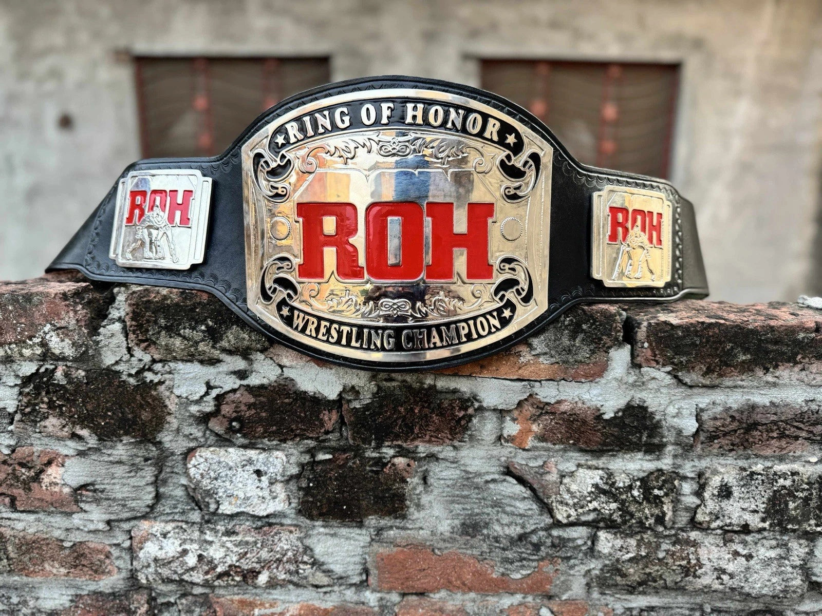 ROH Of RING HONOR Wrestling Championship Belt| 4MM Zinc Chrome Plated
