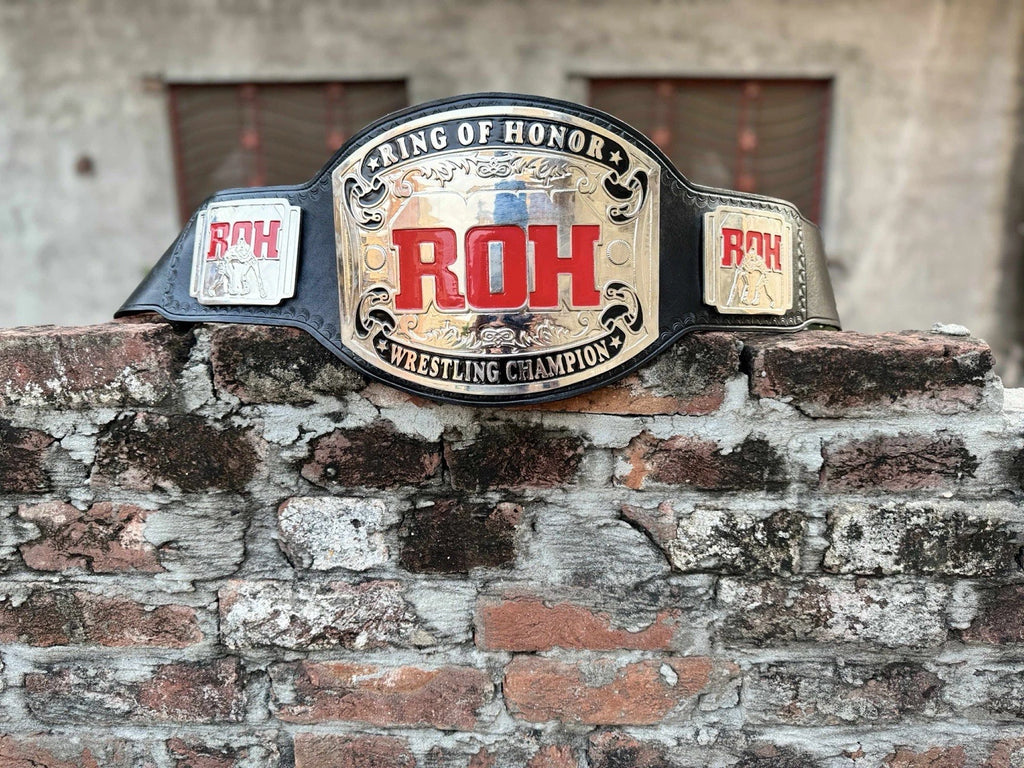 ROH Of RING HONOR Wrestling Championship Belt| 4MM Zinc Chrome Plated