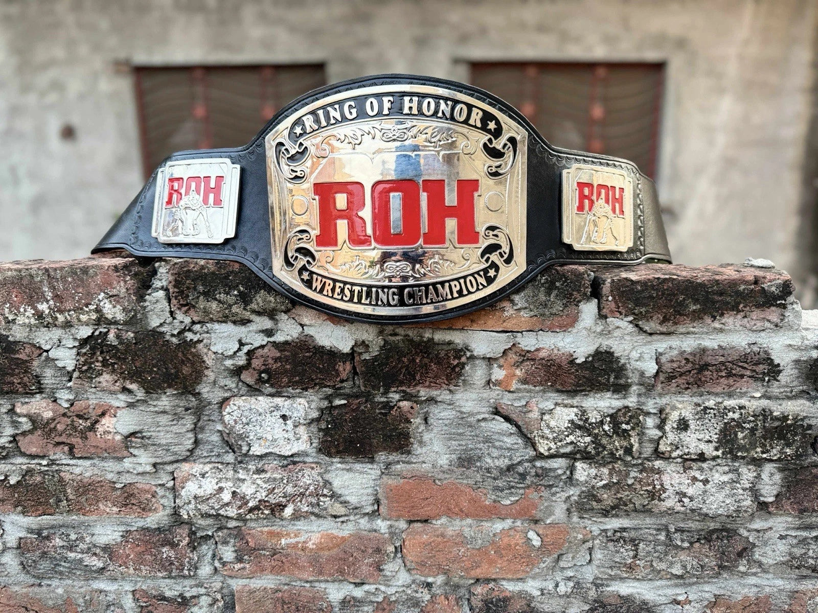 ROH Of RING HONOR Wrestling Championship Belt| 4MM Zinc Chrome Plated