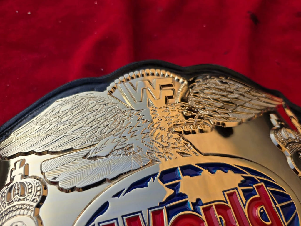 Wwf Premium CNC 3D World Tag Team Championship Belt CNC Detailed – 24K Gold Plated Replica