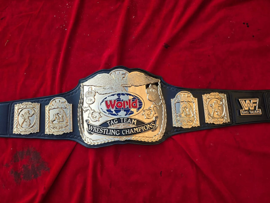 Wwf Premium CNC 3D World Tag Team Championship Belt CNC Detailed – 24K Gold Plated Replica