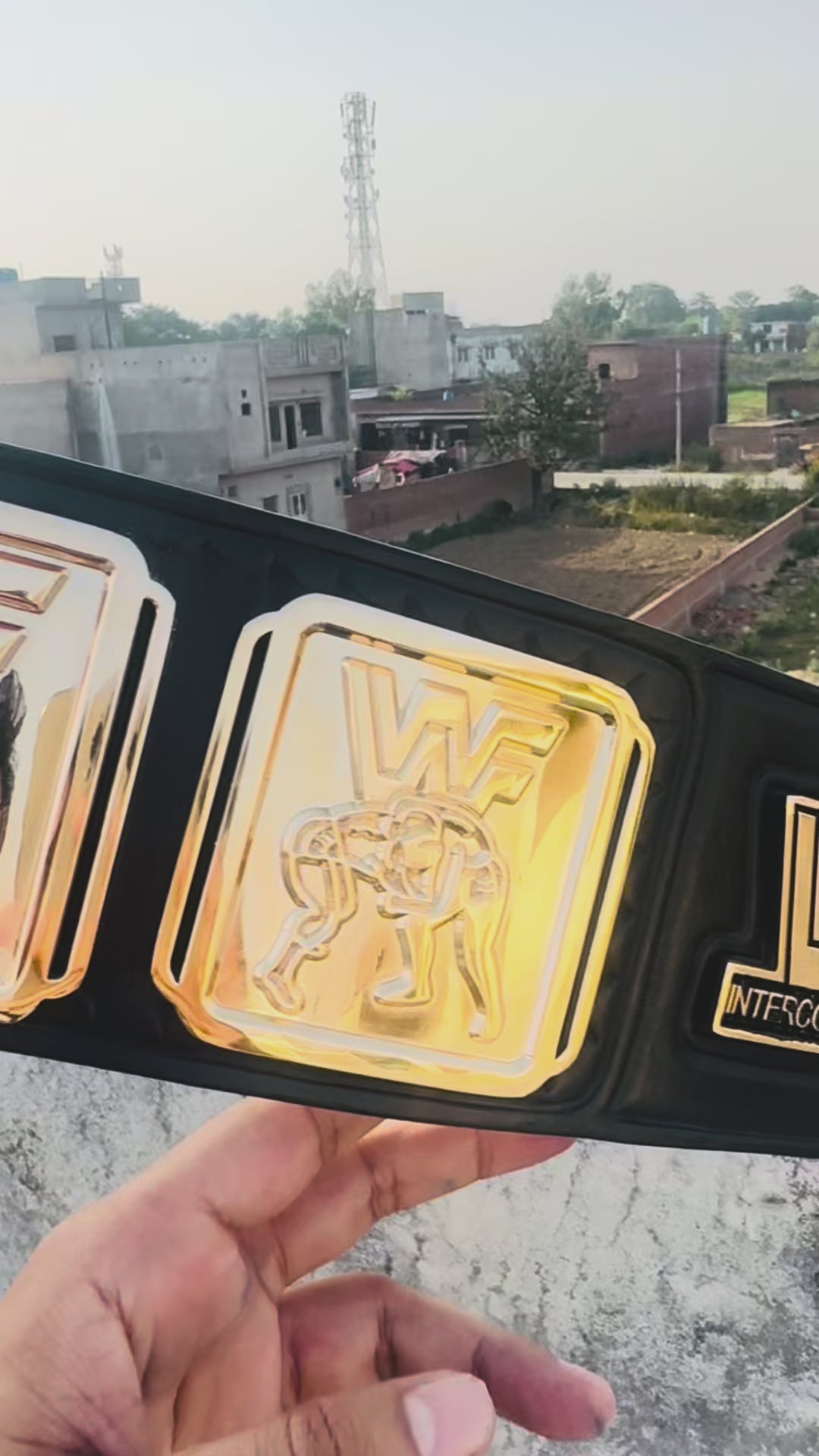 WWF INTERCONTINENTAL 24K GOLD Championship Belt