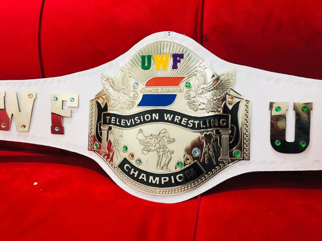 UWF Television Wrestling Championship REPLICA TITLE BELT 2mm Brass Adults Size