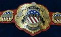 IWGP United States HeavyWeight Championship Leather Belt 2 Layers 2mm Brass
