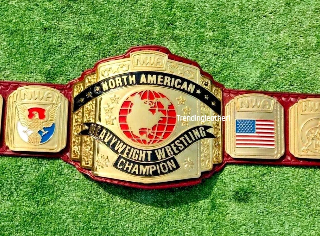 NWA North American Heavyweight Wrestling Champion Belt Replica Adult Size 2mm