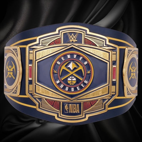 Denver Nuggets NBA mm Championship Belt Gold Plated Real Leather