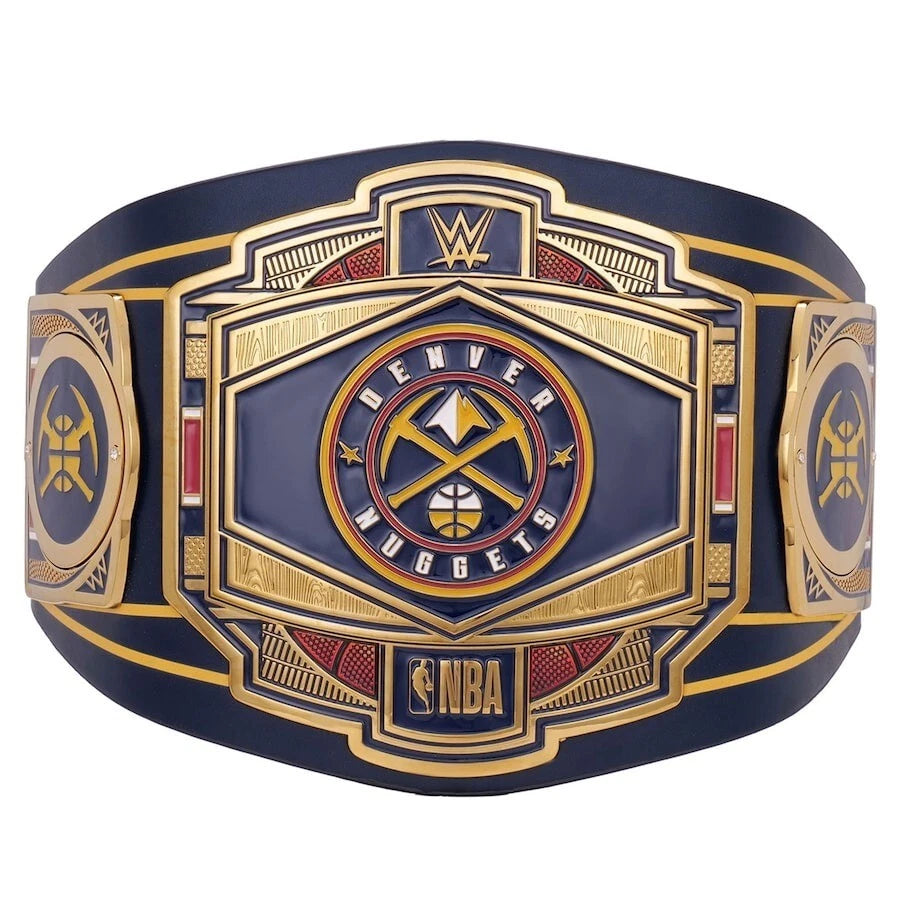 Denver Nuggets NBA mm Championship Belt Gold Plated Real Leather