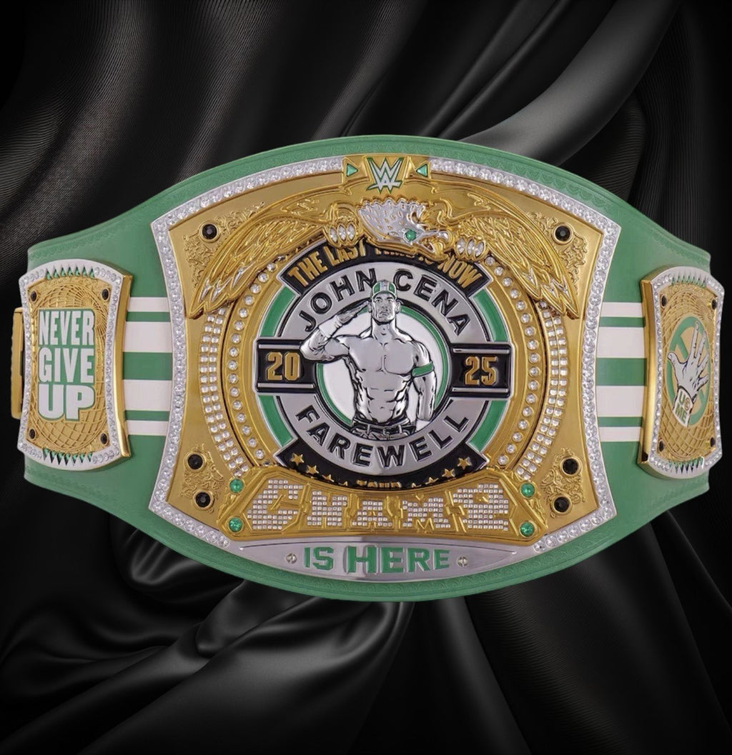 WWE John Cena Farewell Tour 2025 Boston Spinner Championship Belt